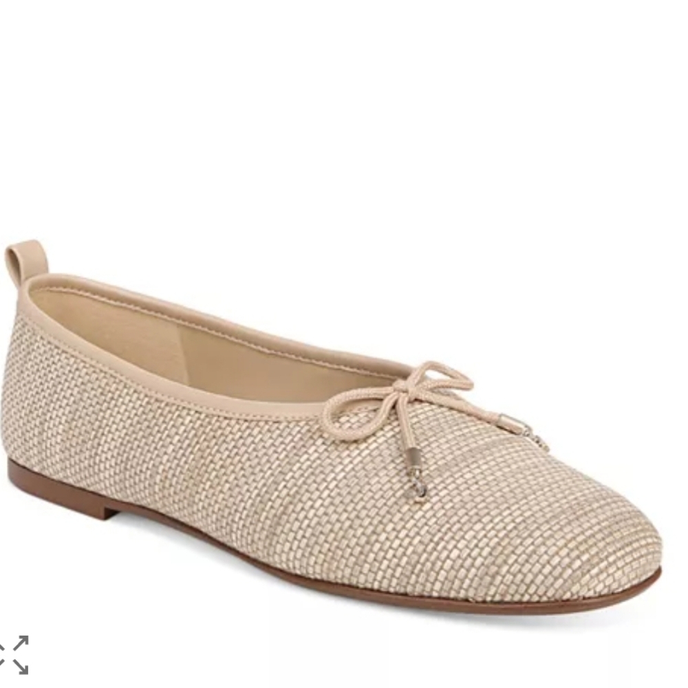 Sam Edelman Beige Woven Ballet Flats